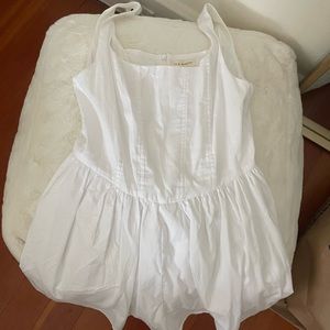 White small la hearts romper from pacsun